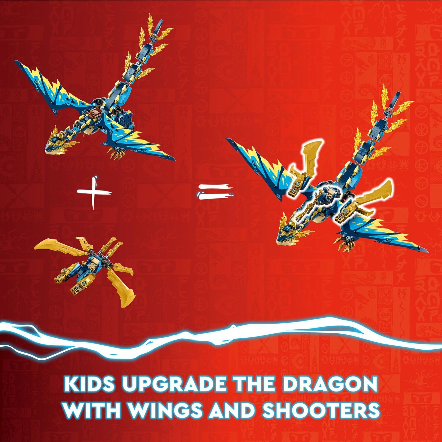 LEGO NINJAGO Elemental Dragon vs The Empress Mech 71796 – 1,038-Piece Building Set with 6 Minifigures