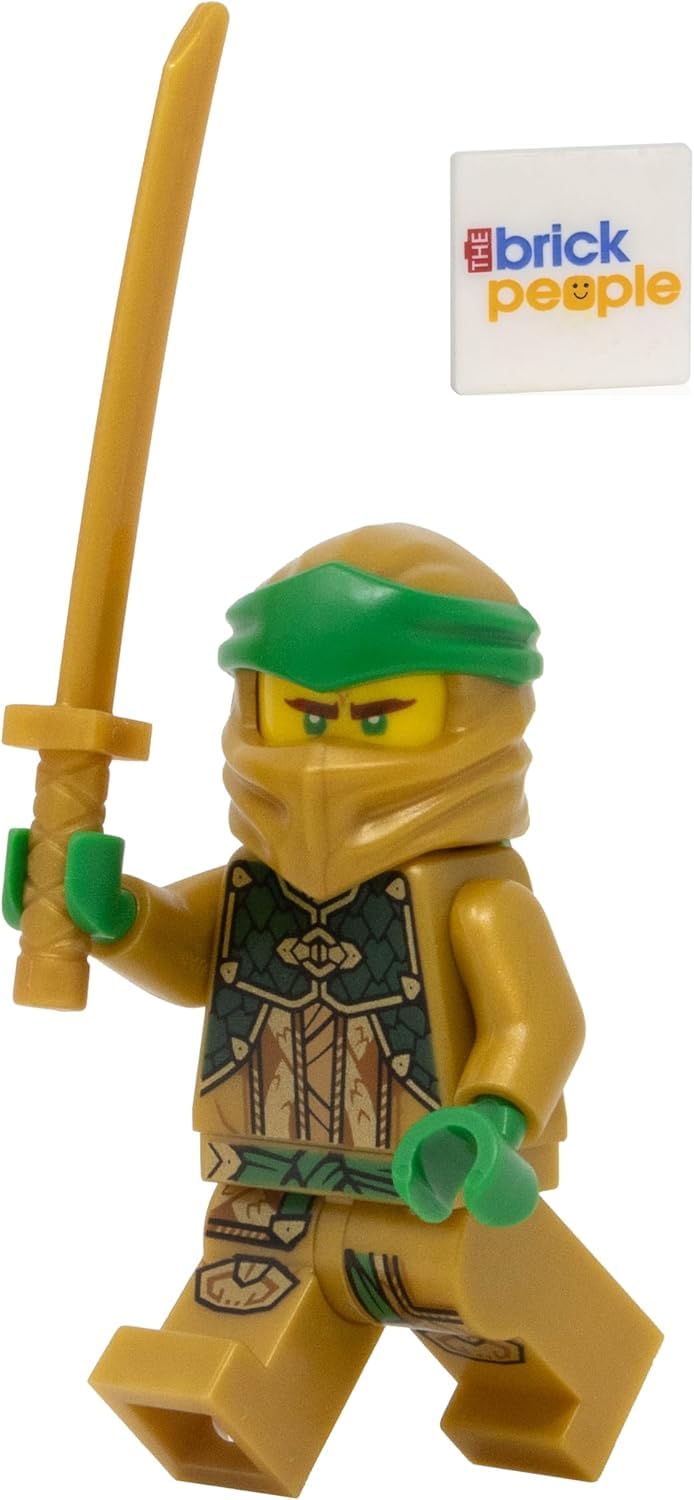 LEGO Ninjago Golden Ninja Lloyd Minifigure with Katana | Collectible LEGO Toy