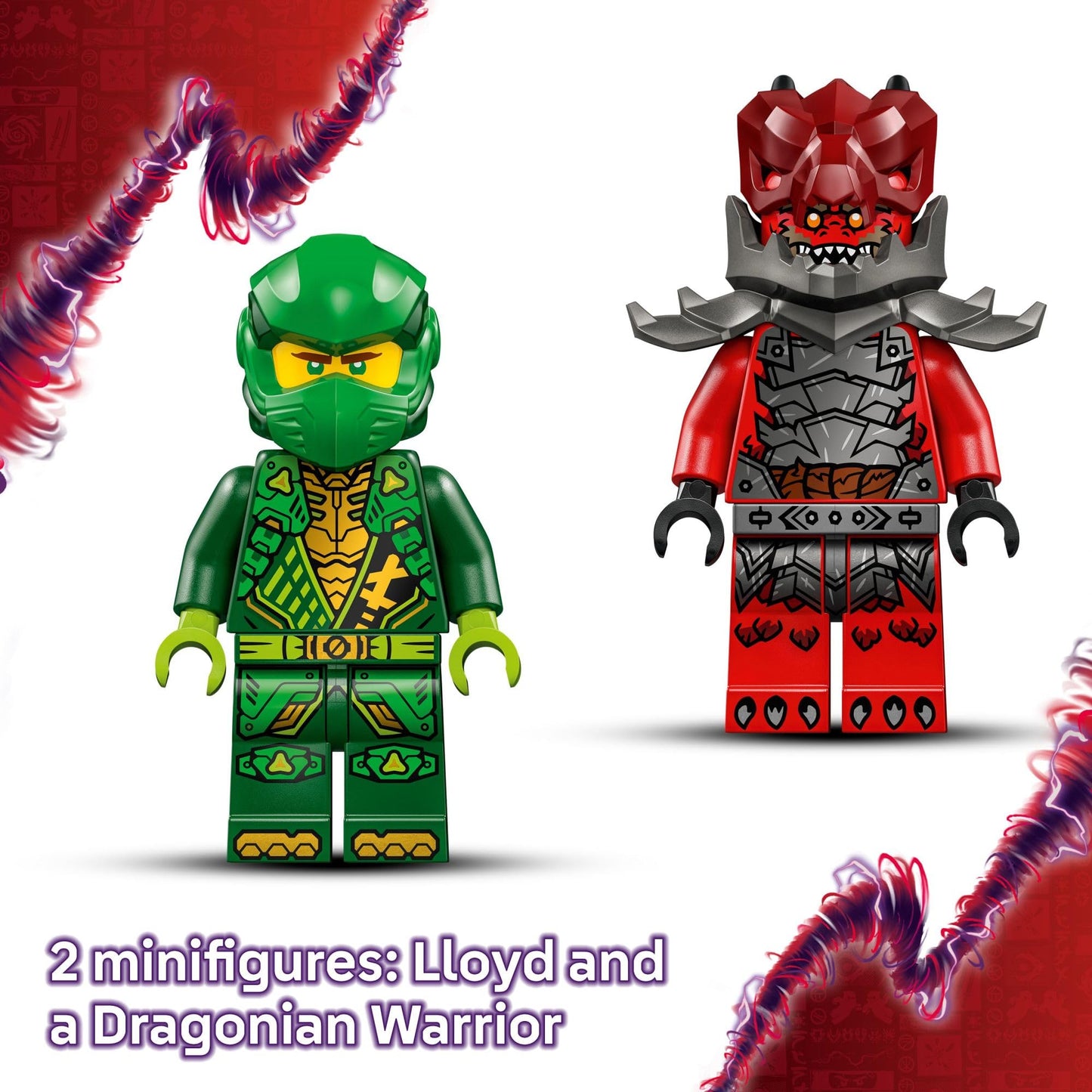 LEGO NINJAGO Lloyd’s Pull-Back Race Car 71828 – Buildable Toy with 2 Minifigures