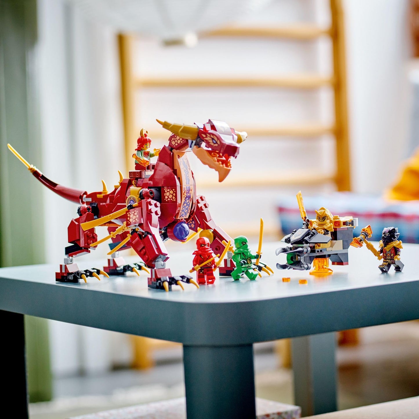 LEGO NINJAGO Heatwave Transforming Lava Dragon 71793 – 479-Piece Ninja Dragon Playset