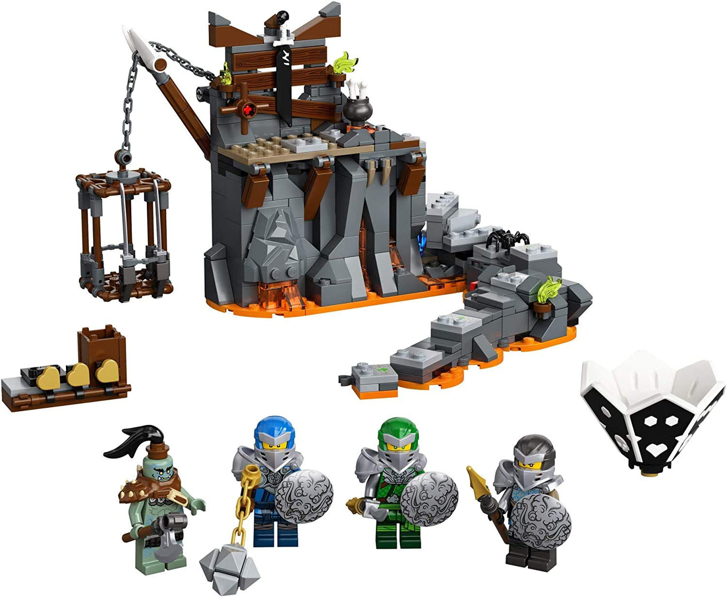 LEGO NINJAGO Journey to the Skull Dungeons 71717 – Ninja Board Game Playset (401 Pieces)