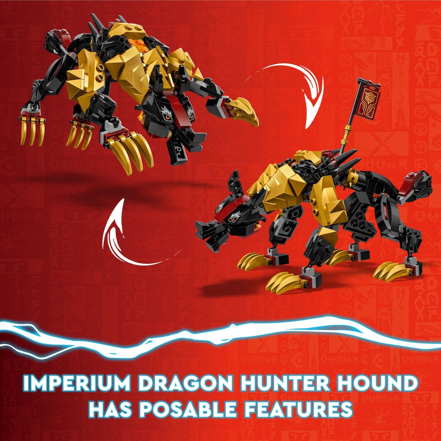 LEGO NINJAGO Imperium Dragon Hunter Hound 71790 – 198-Piece Ninja Battle Set