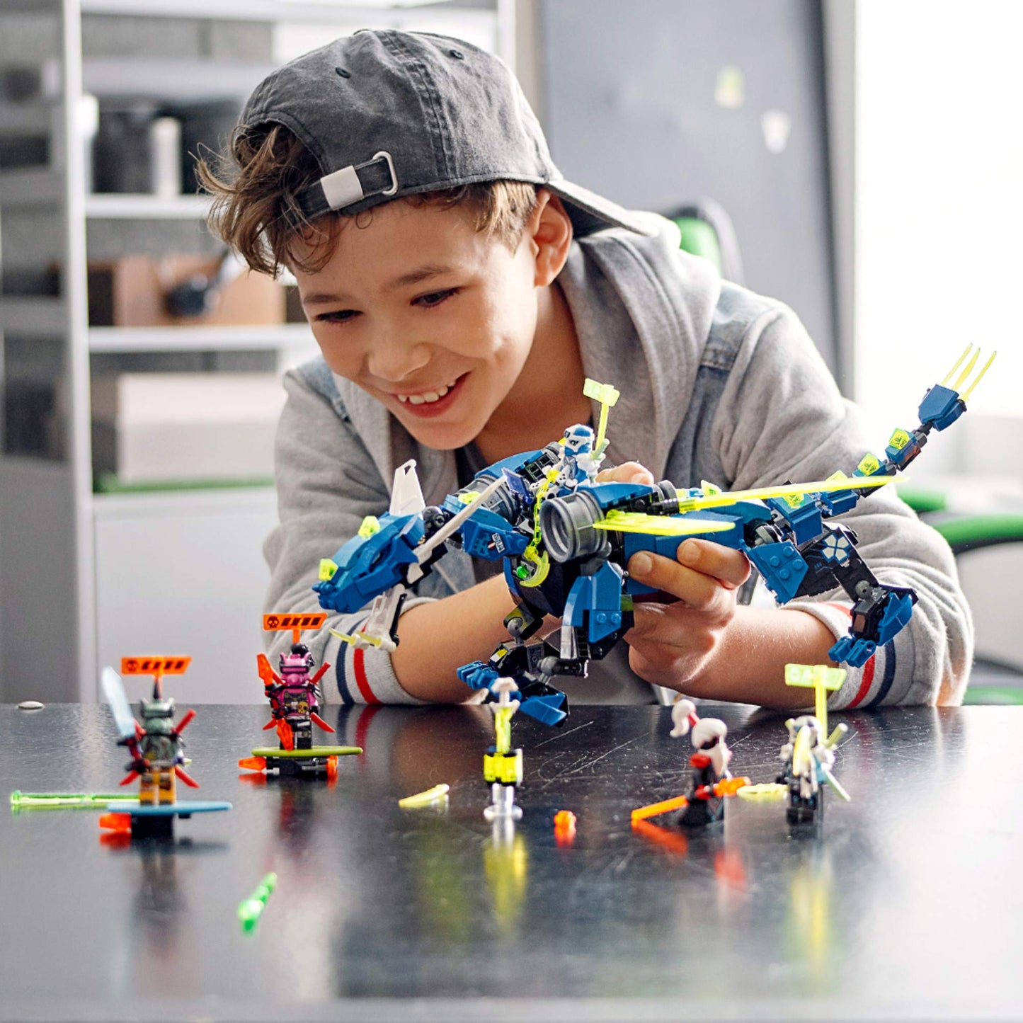 LEGO NINJAGO Jay’s Cyber Dragon 71711 – 518-Piece Ninja Action Building Kit