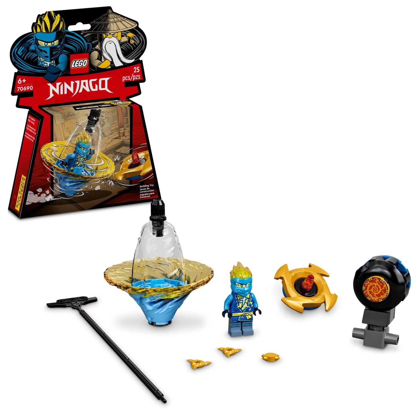 LEGO NINJAGO Jay’s Spinjitzu Ninja Training 70690 – Spinning Battle Toy for Kids 6+