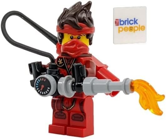 LEGO Ninjago Kai Minifigure with Flamethrower Torch & Tile