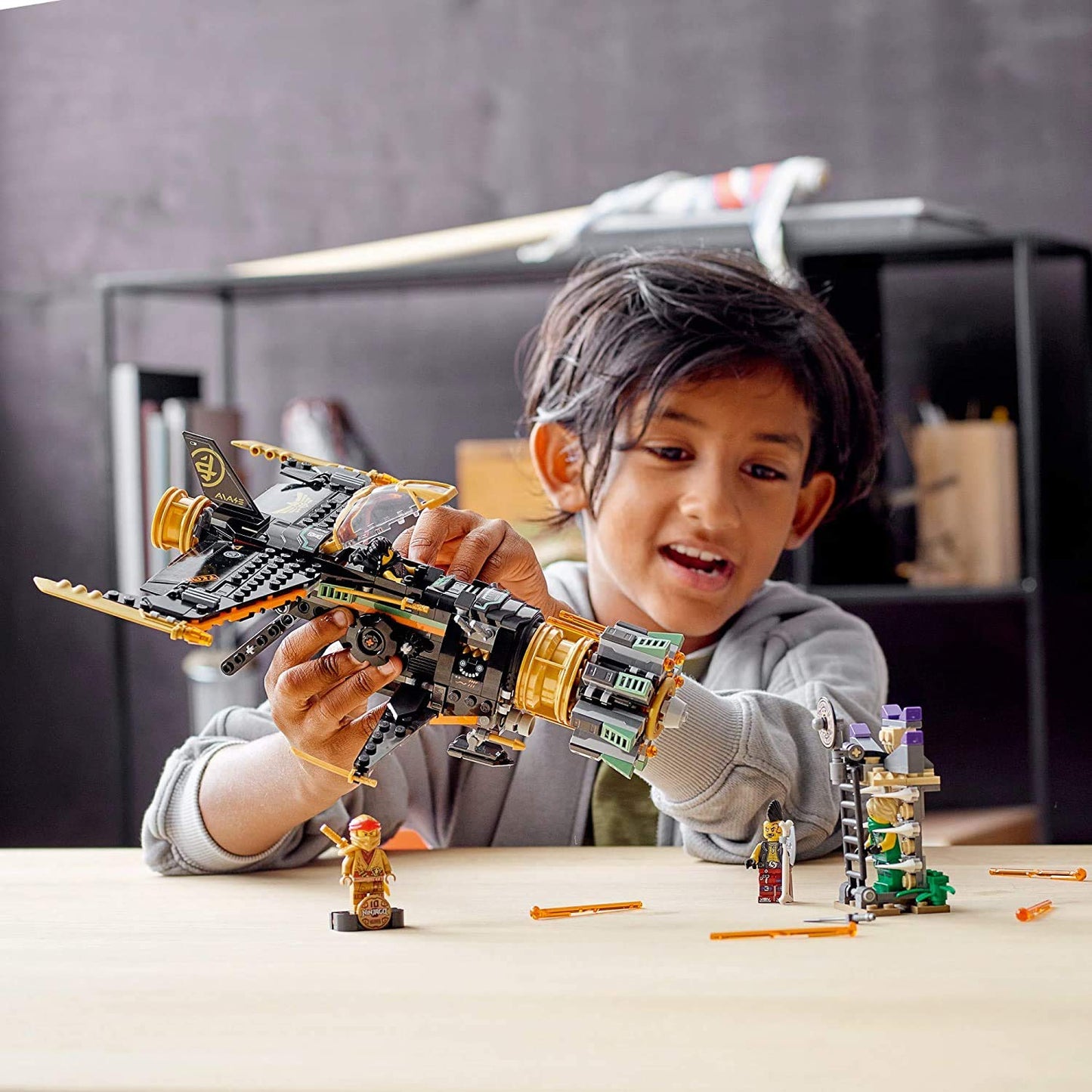 LEGO NINJAGO Legacy Boulder Blaster 71736 – Airplane Toy with Collectible Figures (449 Pieces)