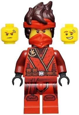 LEGO Ninjago Kai Minifigure with Flamethrower Torch & Tile