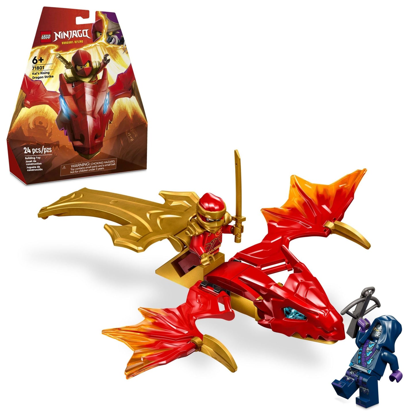 LEGO NINJAGO Kai's Rising Dragon Strike Toy 71801 – Dragon Battle Playset