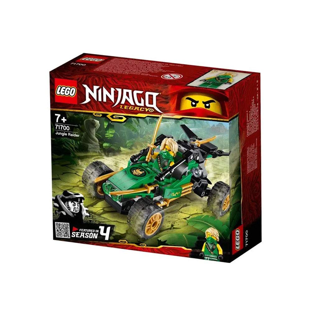 LEGO NINJAGO Legacy Jungle Raider Buggy – 127-Piece Building Kit (71700) for Kids 7+