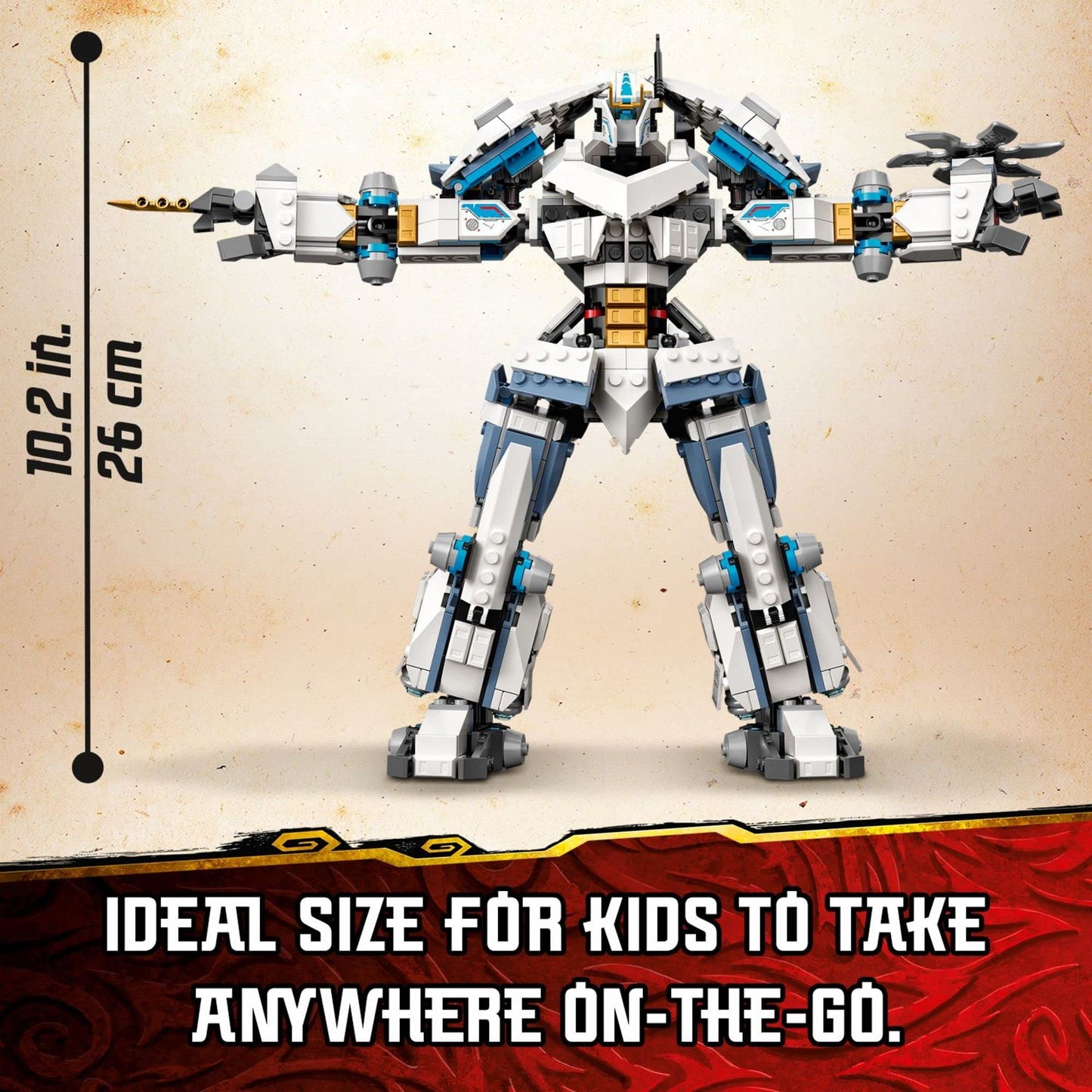 LEGO NINJAGO Legacy Zane's Titan Mech Battle 71738 – Golden Jay & Ghost Warriors