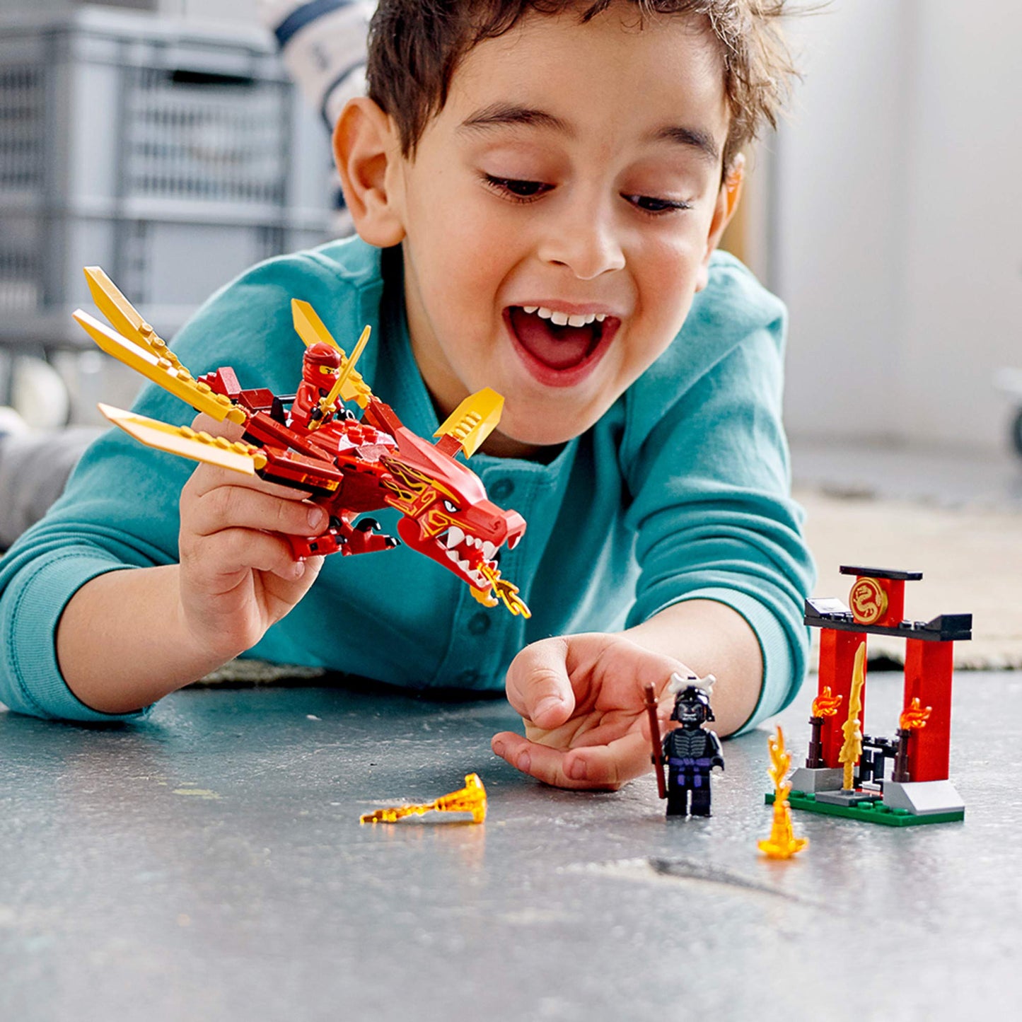 LEGO NINJAGO Legacy Kai’s Fire Dragon 71701 – 81-Piece Dragon Figure Building Kit