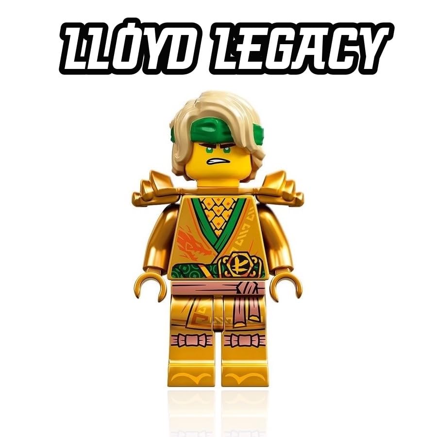 LEGO NINJAGO Legacy Lloyd Minifigure (Golden Ninja) with Dual Swords