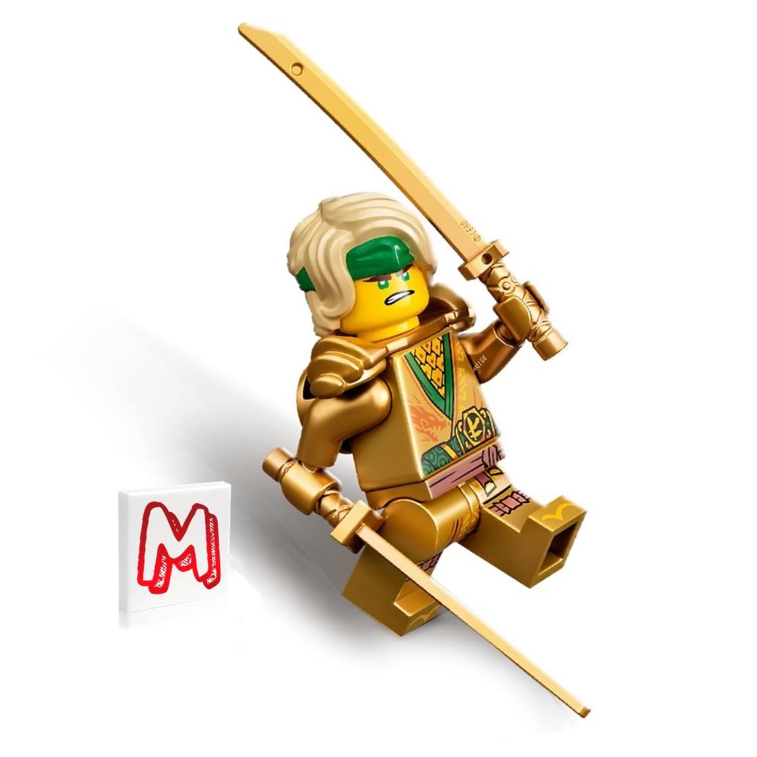LEGO NINJAGO Legacy Lloyd Minifigure (Golden Ninja) with Dual Swords