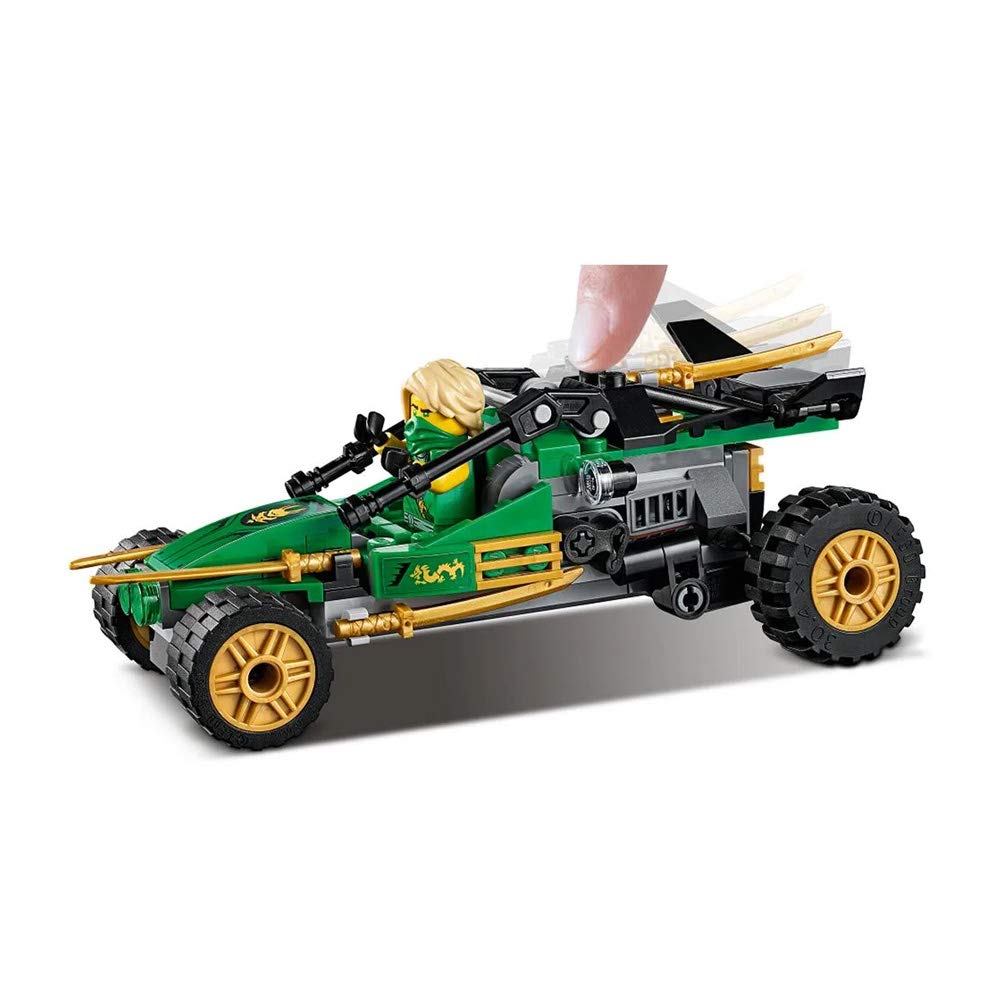 LEGO NINJAGO Legacy Jungle Raider Buggy – 127-Piece Building Kit (71700) for Kids 7+