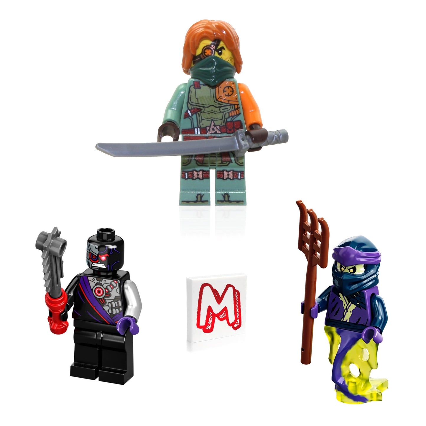 LEGO NINJAGO Legacy 3-Pack: Ronin, Nindroid & Ghost Karenn with Weapons