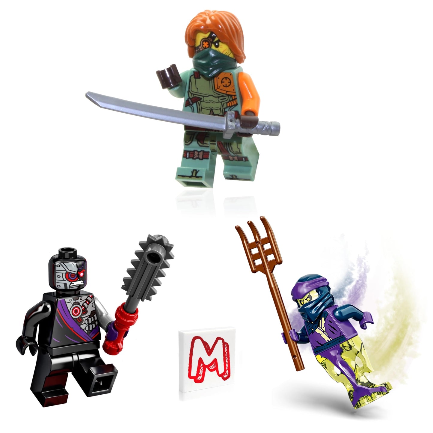 LEGO NINJAGO Legacy 3-Pack: Ronin, Nindroid & Ghost Karenn with Weapons