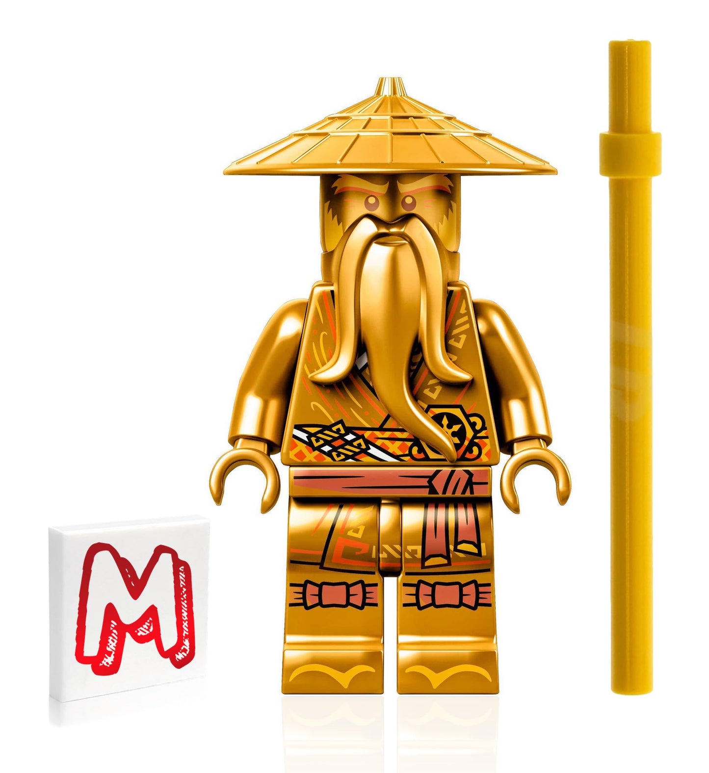 LEGO NINJAGO Legacy Sensei Wu (10th Anniversary Golden Ninja) with Gold Staff - 71741