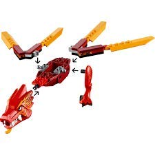 LEGO NINJAGO Legacy Kai’s Fire Dragon 71701 – 81-Piece Dragon Figure Building Kit
