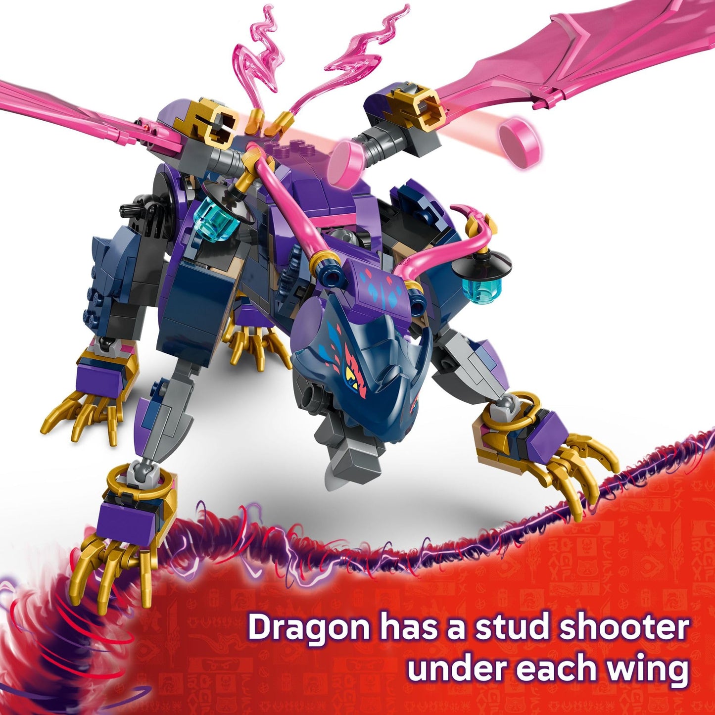 LEGO NINJAGO Rontu Master Dragon 71842 – Dragons Rising Building Kit with 4 Minifigures