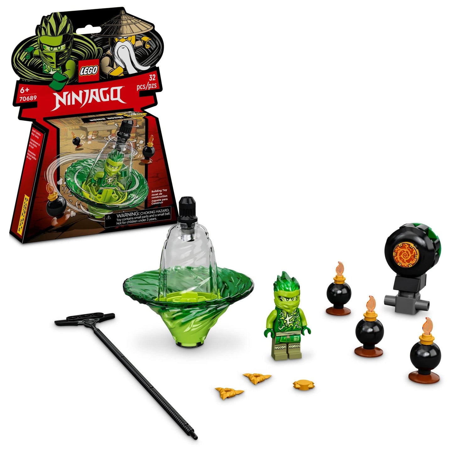 LEGO NINJAGO Lloyd’s Spinjitzu Training 70689 – Spinning Toy Kit for Kids 6+