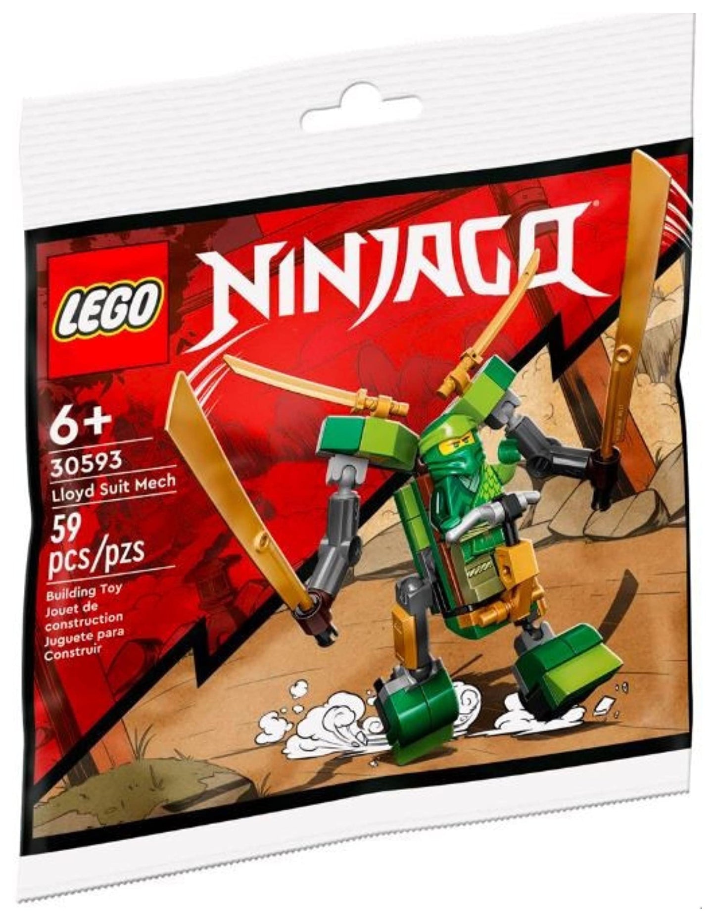 LEGO Ninjago Lloyd Suit Mech Polybag 30593 – Authentic LEGO Figure