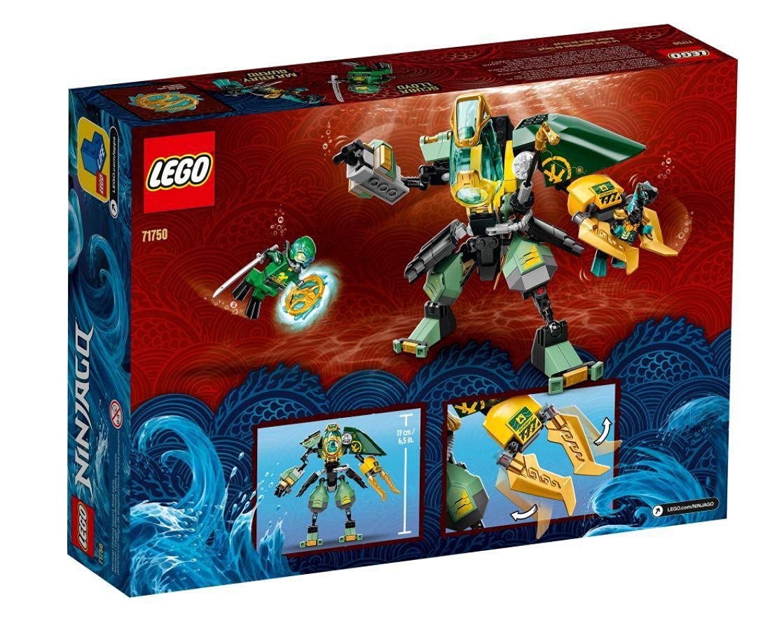 LEGO NINJAGO Lloyd’s Hydro Mech 71750 – Underwater Battle Playset for Kids 7+