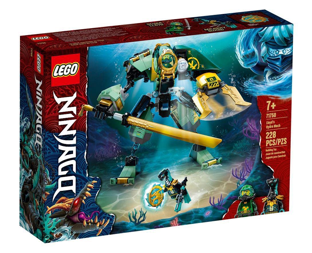 LEGO NINJAGO Lloyd’s Hydro Mech 71750 – Underwater Battle Playset for Kids 7+
