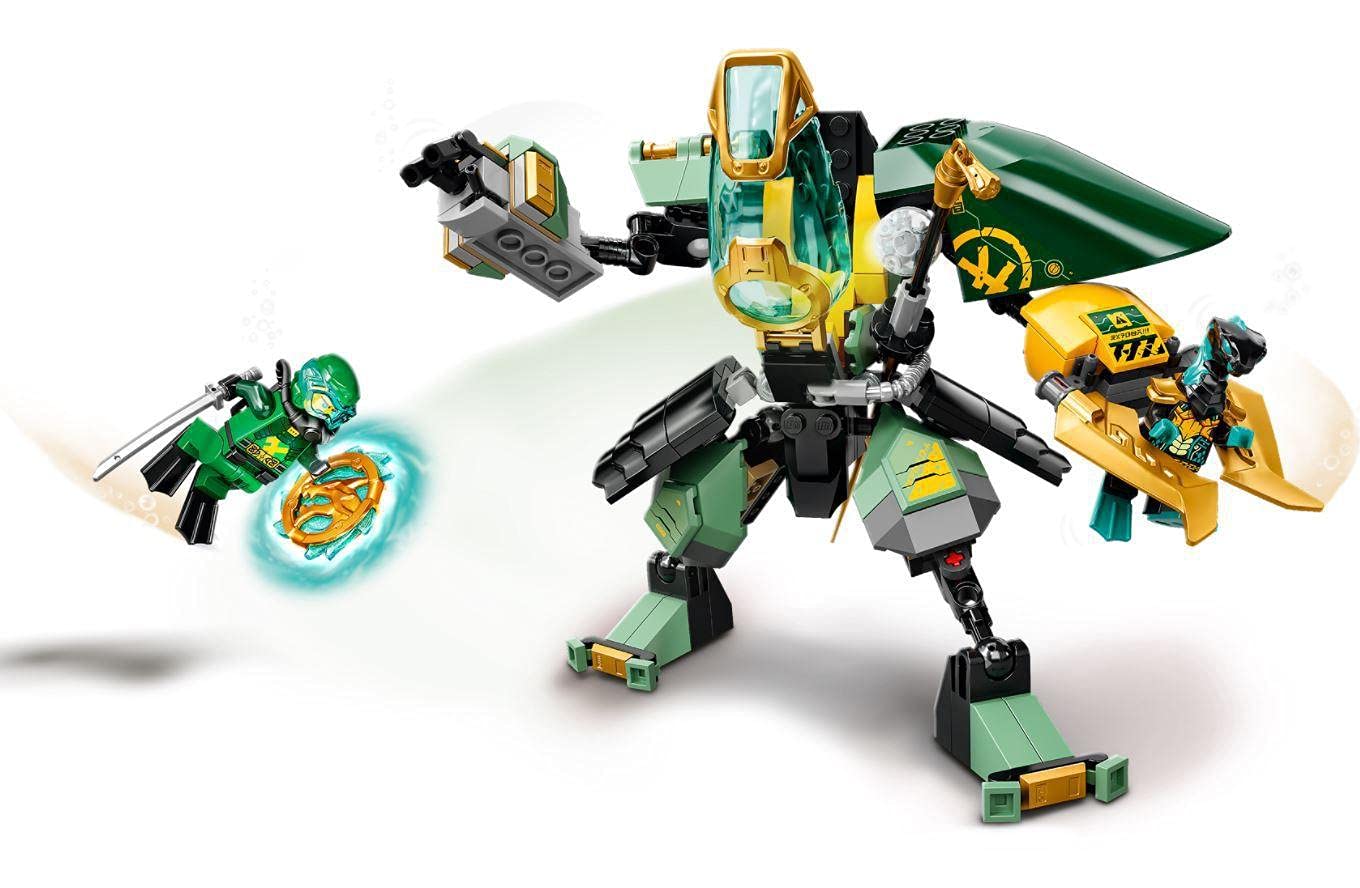 LEGO NINJAGO Lloyd’s Hydro Mech 71750 – Underwater Battle Playset for Kids 7+
