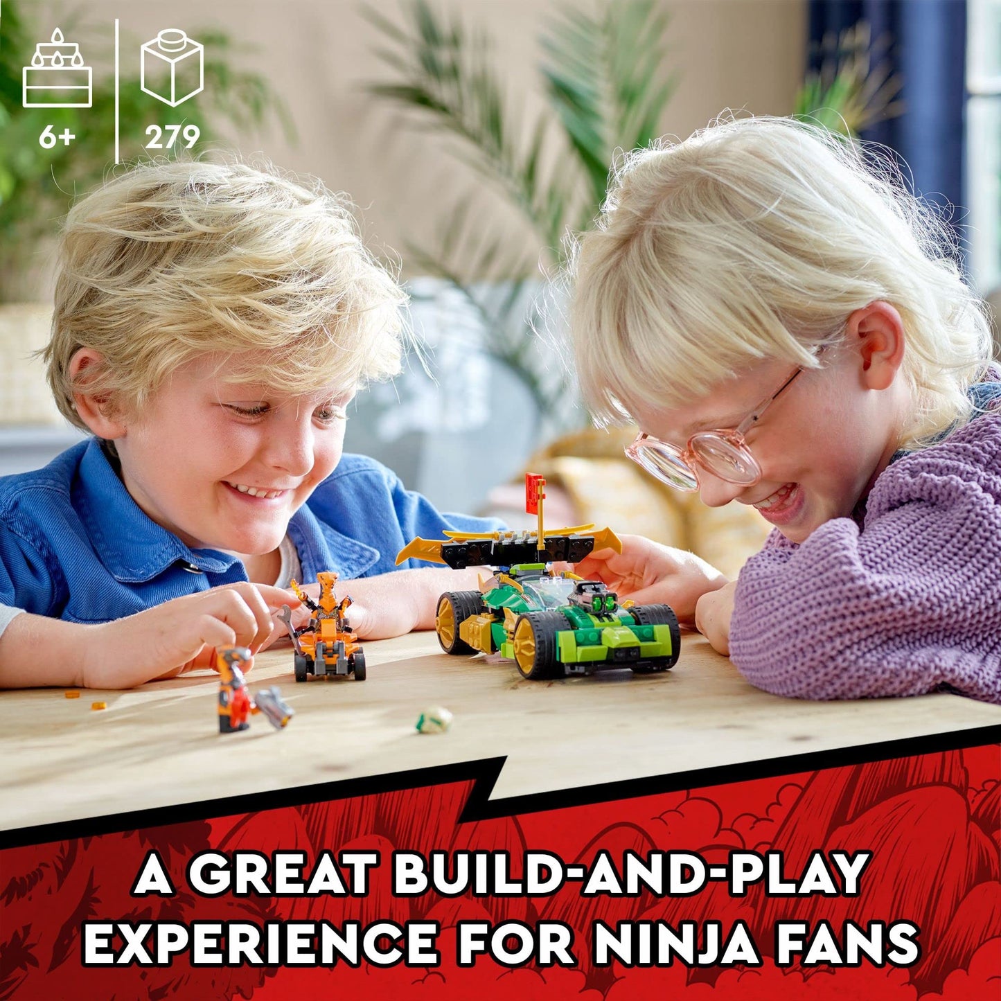 LEGO NINJAGO Lloyd's Race Car EVO (71763) – 3-in-1 Battle Car for Kids 6+