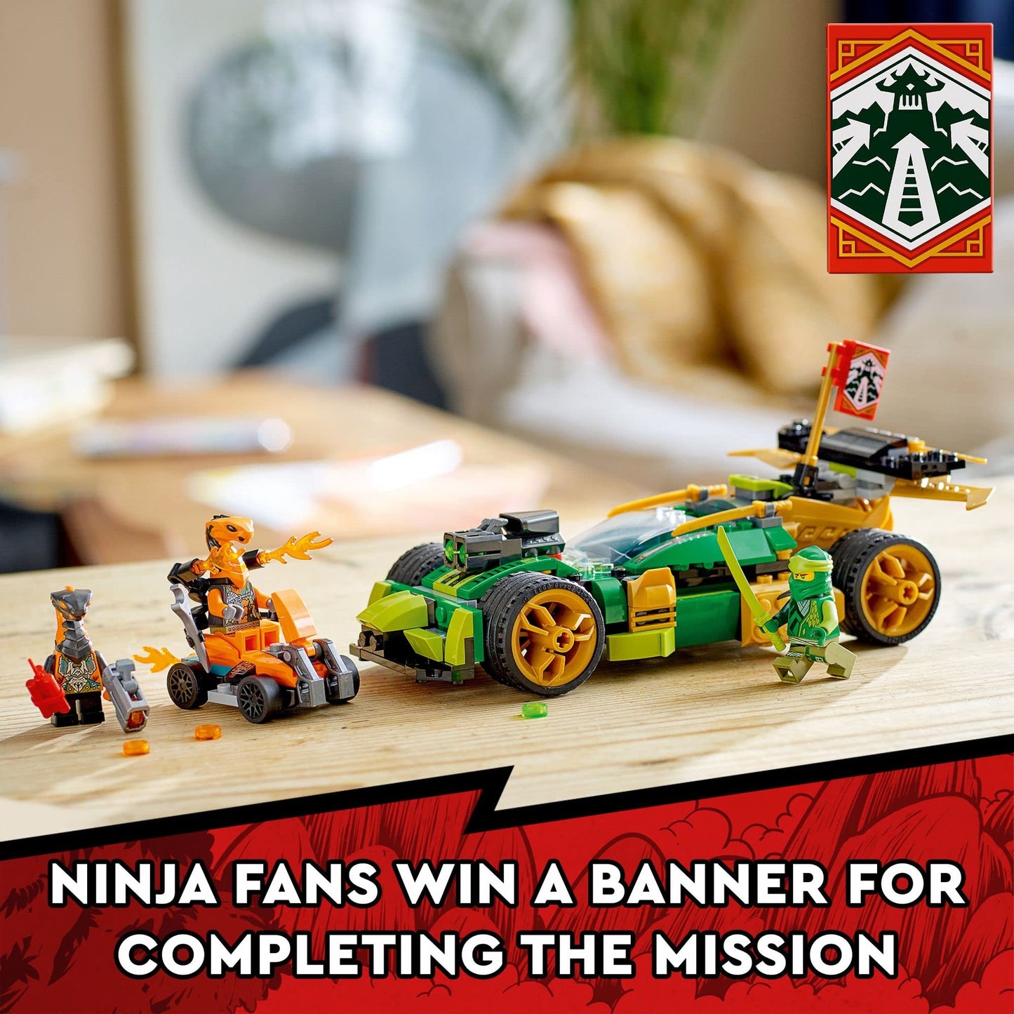 LEGO NINJAGO Lloyd's Race Car EVO (71763) – 3-in-1 Battle Car for Kids 6+