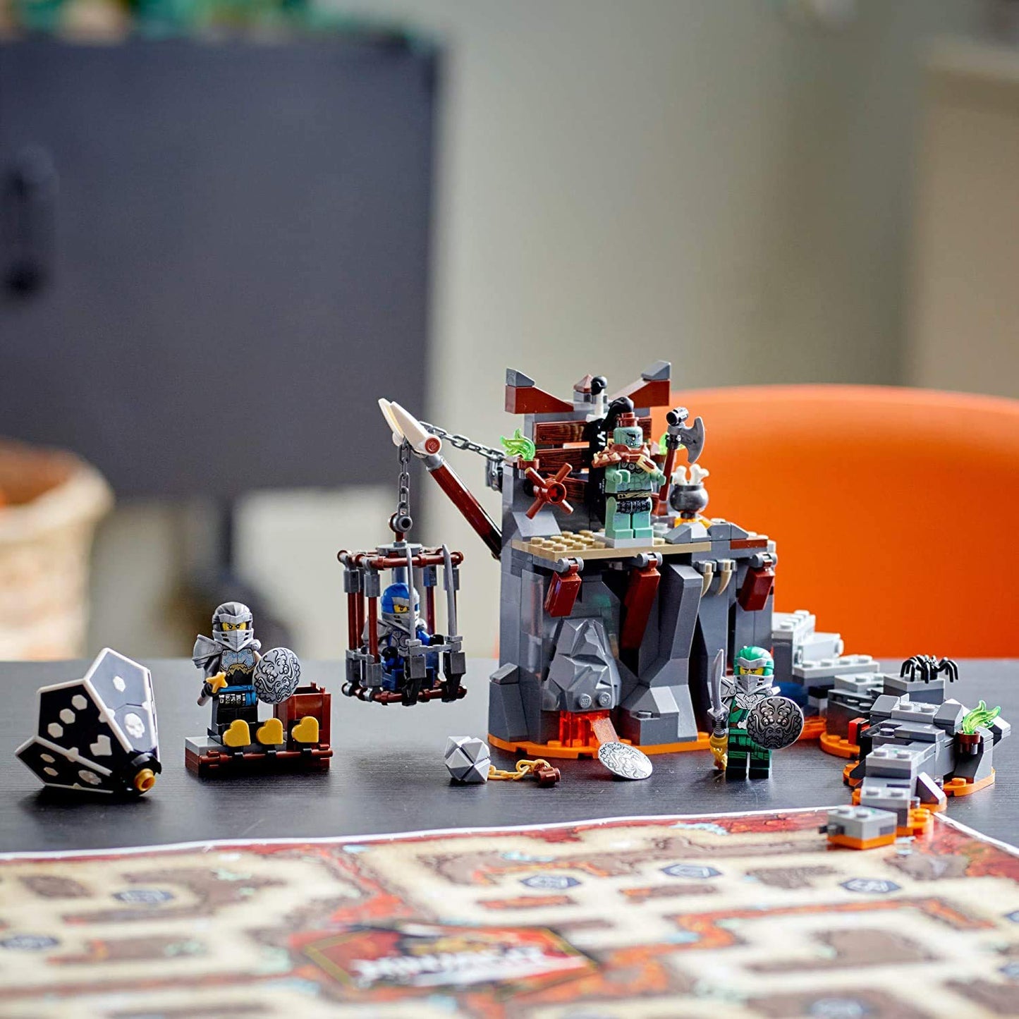 LEGO NINJAGO Journey to the Skull Dungeons 71717 – Ninja Board Game Playset (401 Pieces)
