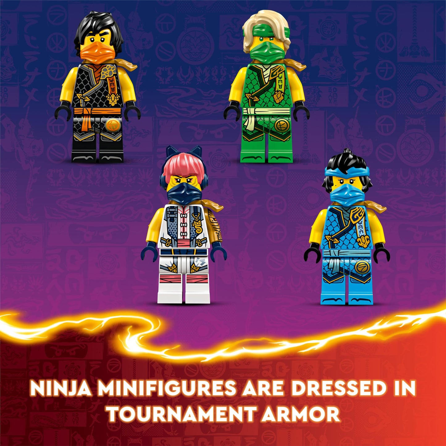 LEGO NINJAGO Ninja Team Combo Vehicle 4-in-1 Playset (71820) – 6 Minifigures