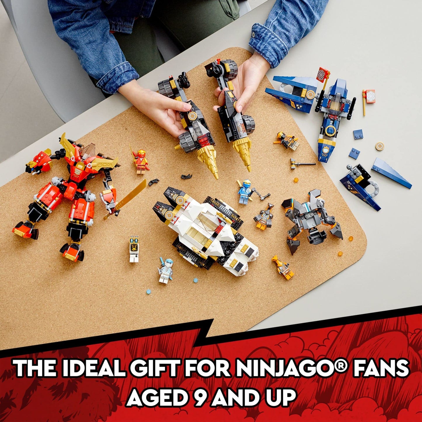 LEGO NINJAGO Ninja Ultra Combo Mech 4-in-1 Set 71765 – 7 Minifigures