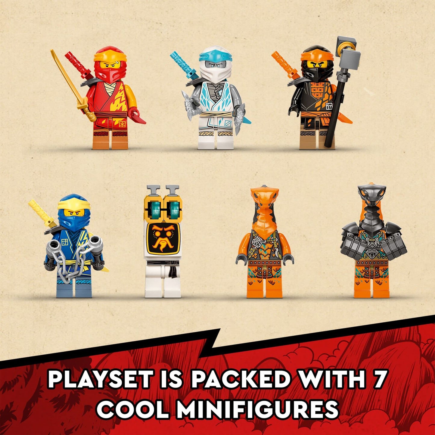 LEGO NINJAGO Ninja Ultra Combo Mech 4-in-1 Set 71765 – 7 Minifigures