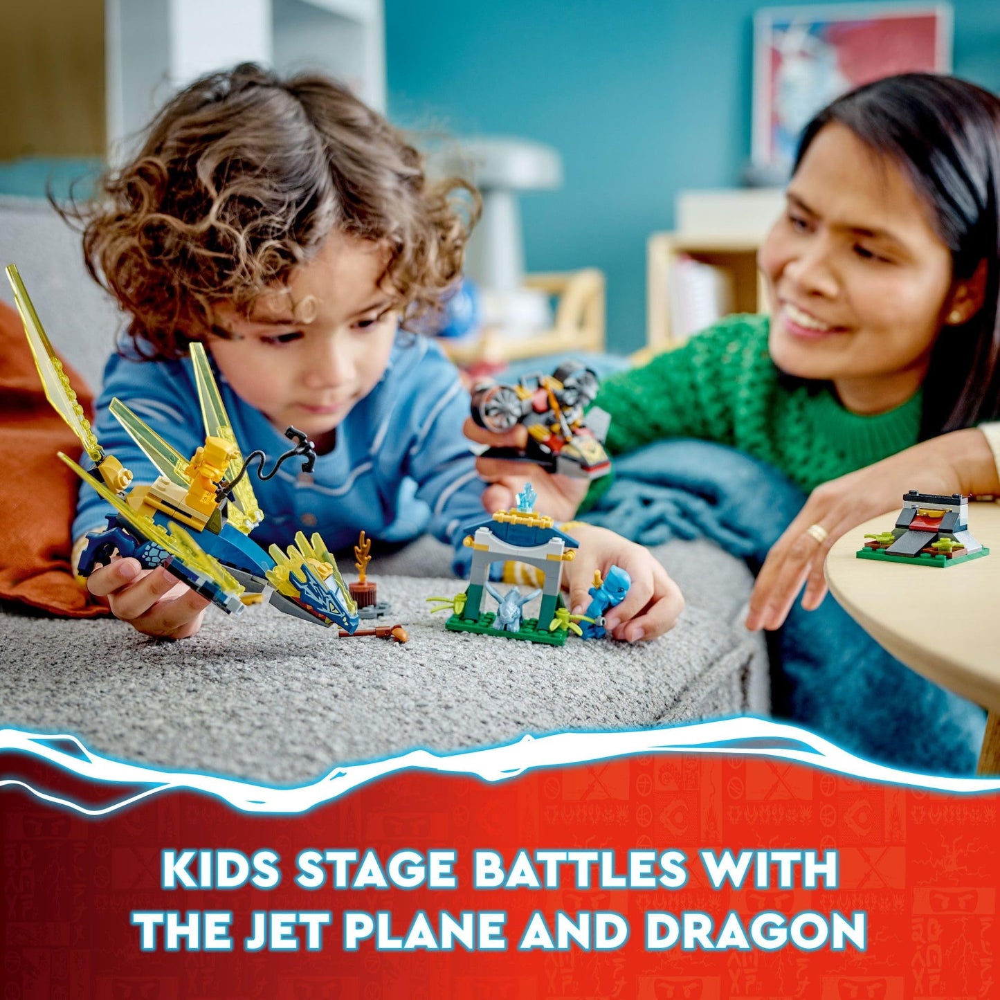 LEGO NINJAGO Nya and Arin Baby Dragon Battle 71798 – Ninja Building Toy (Ages 4+)