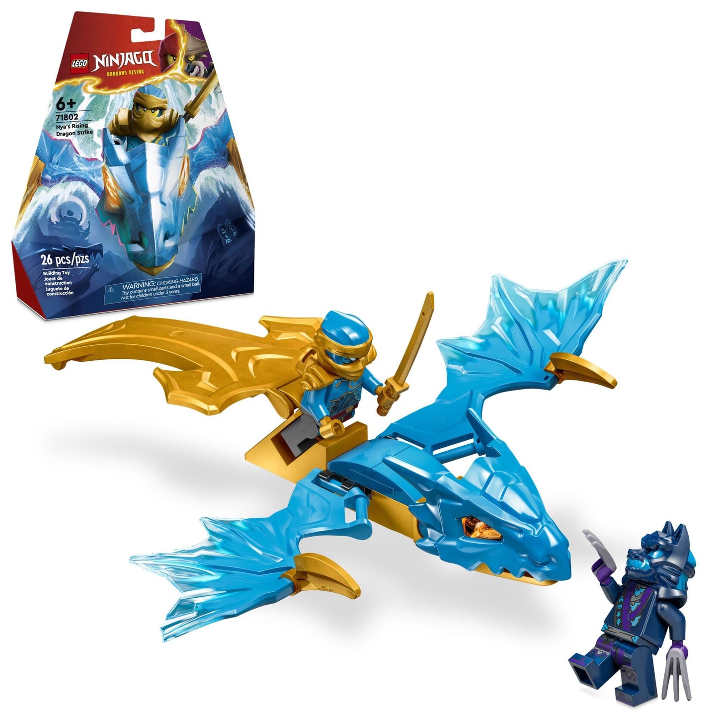 LEGO NINJAGO Nya’s Rising Dragon Strike 71802 | Ninja Action Figure Playset for Kids 6+