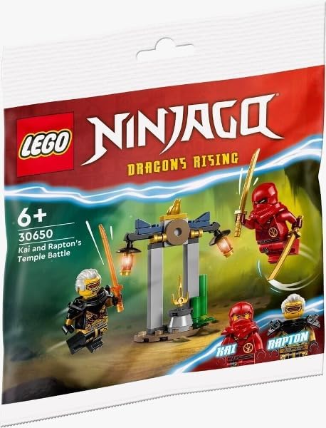 LEGO Ninjago Kai & Rapton Temple Battle Polybag 30650 – Red Cape Included