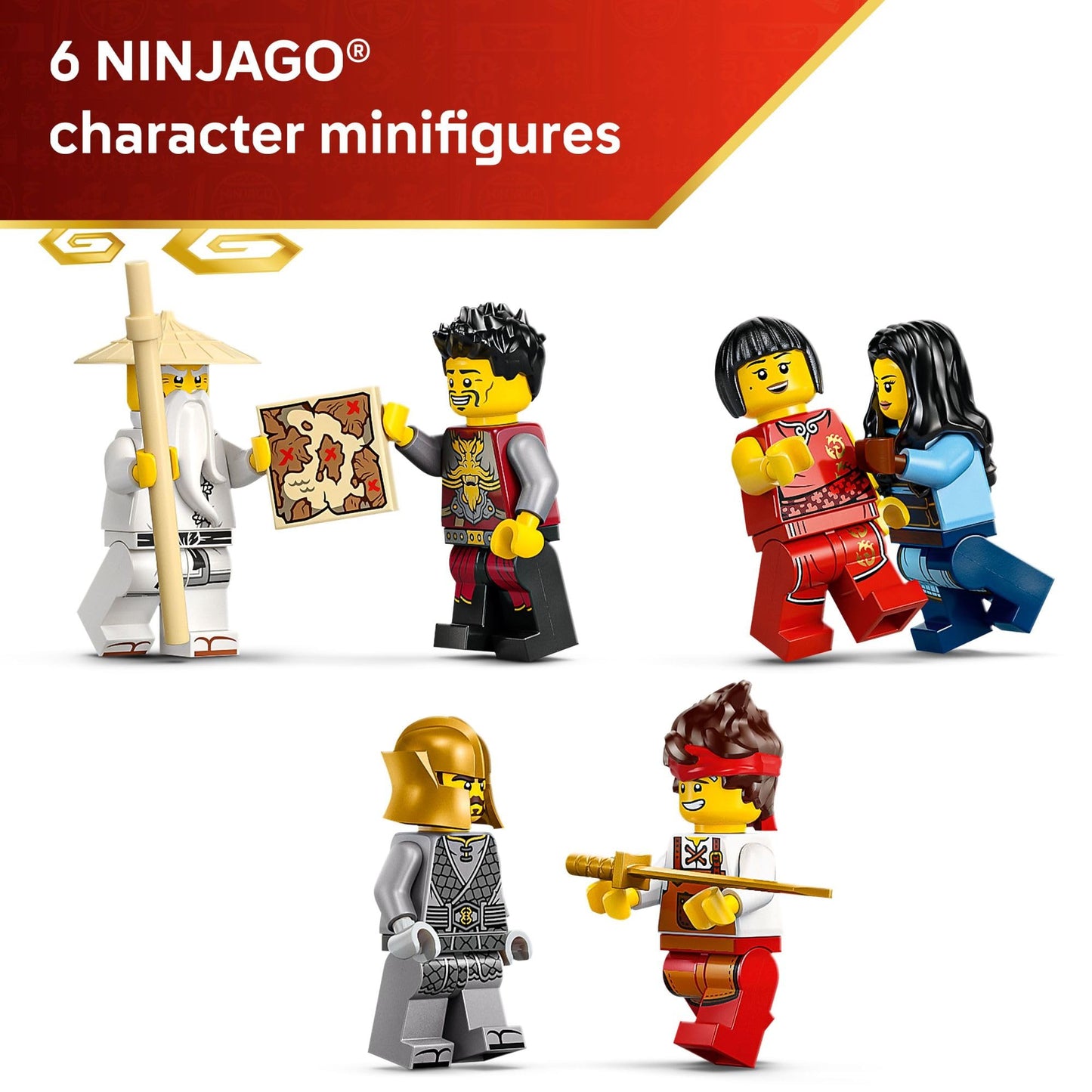 LEGO NINJAGO Four Weapons Blacksmith 15th Anniversary (71858) – Earth Master + 6 Minifigures