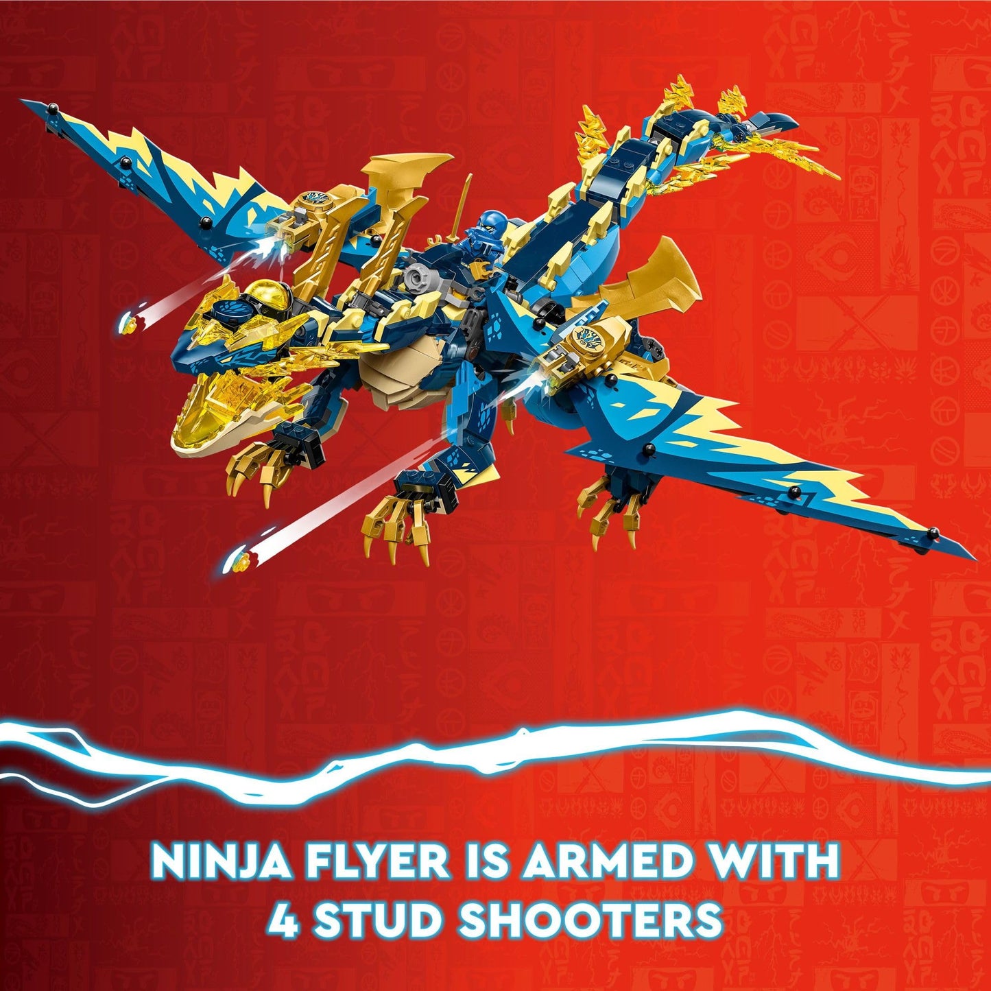 LEGO NINJAGO Elemental Dragon vs The Empress Mech 71796 – 1,038-Piece Building Set with 6 Minifigures