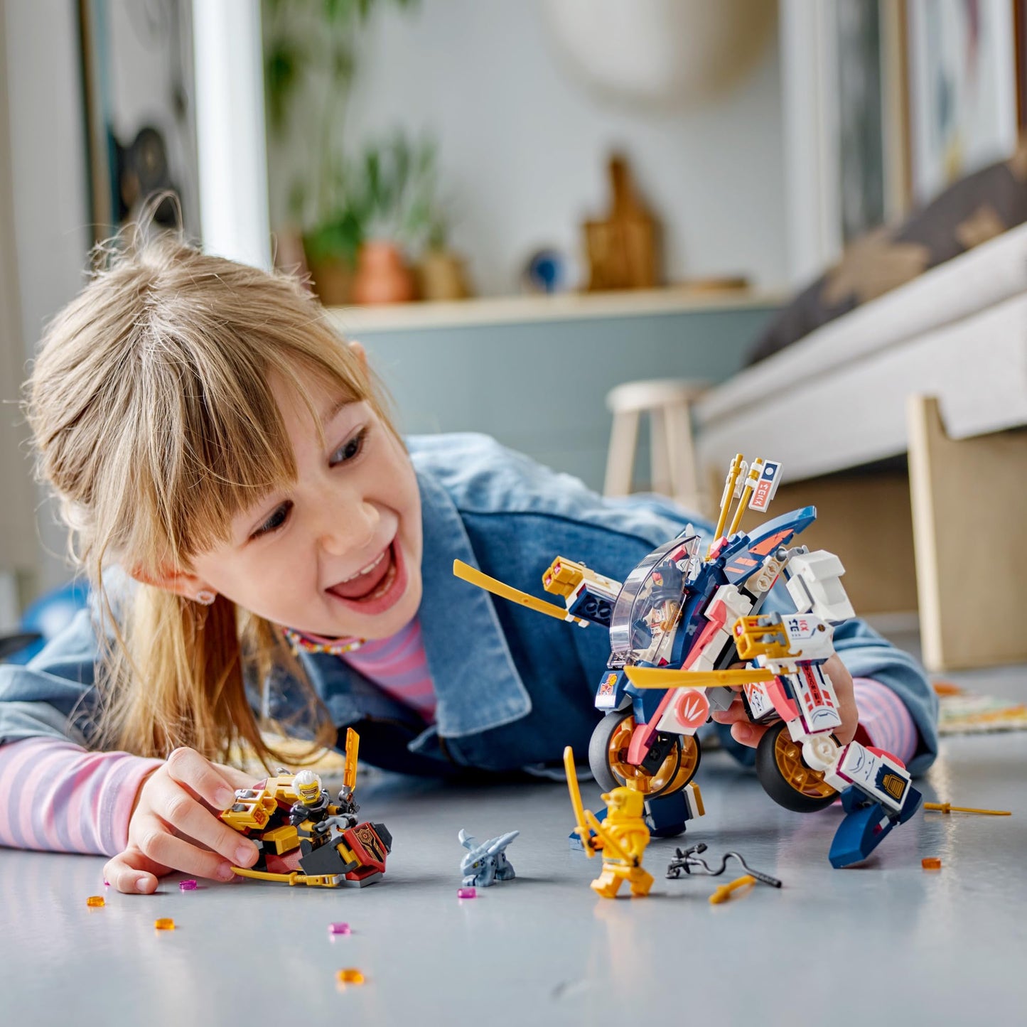 LEGO NINJAGO Sora’s Transforming Mech Bike Racer (71792) – 384-Piece Building Toy for Kids Aged 8+