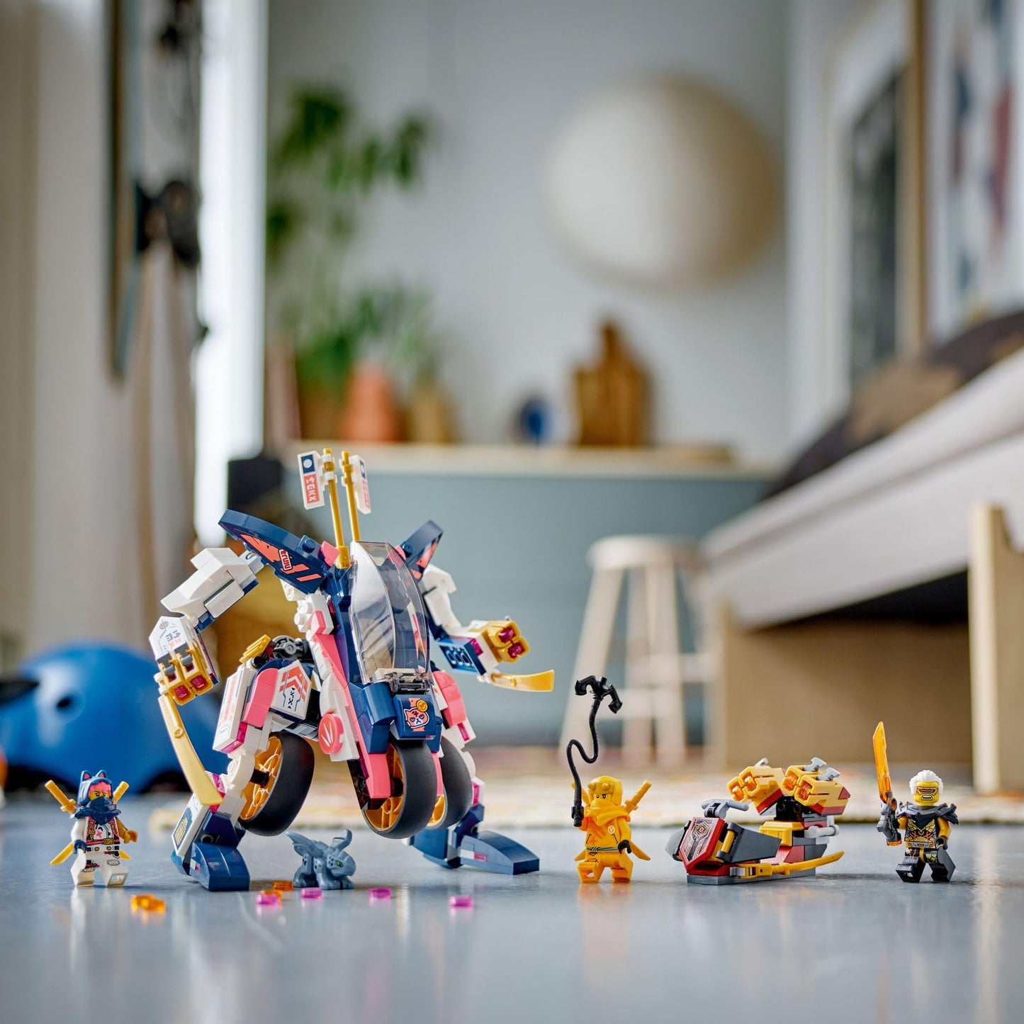 LEGO NINJAGO Sora’s Transforming Mech Bike Racer (71792) – 384-Piece Building Toy for Kids Aged 8+