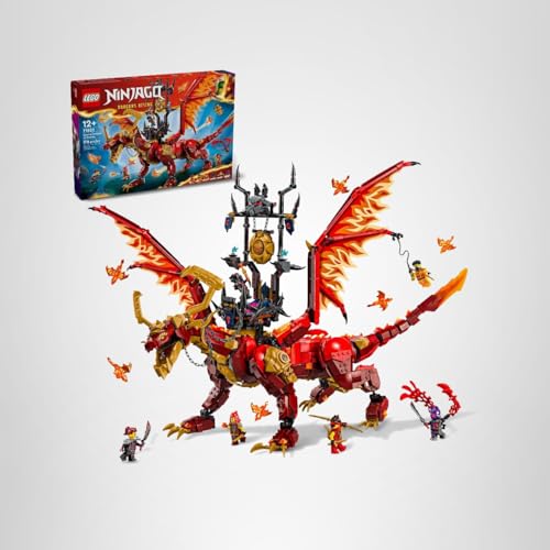 LEGO NINJAGO Source Dragon of Motion 71822 – Big Dragon Playset with 6 Minifigures