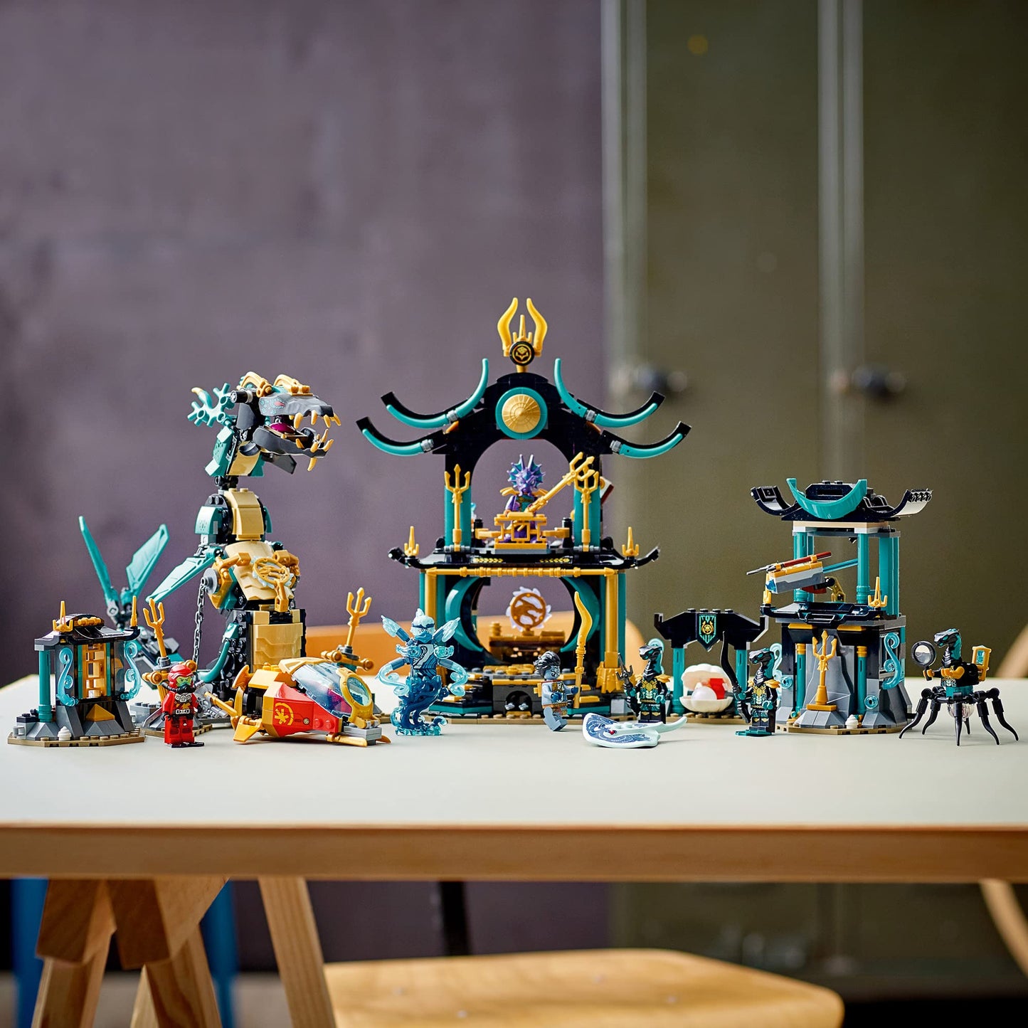 LEGO NINJAGO Temple of the Endless Sea 71755 Building Kit – Underwater Playset with Kai, Wojira, 1,060 Pieces