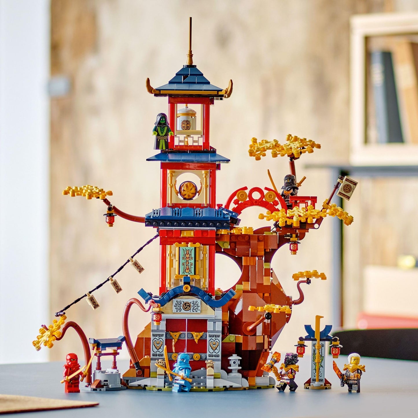 LEGO NINJAGO Temple of the Dragon Energy Cores 71795 | 1,029-Piece Ninja Temple Playset with 6 Minifigures