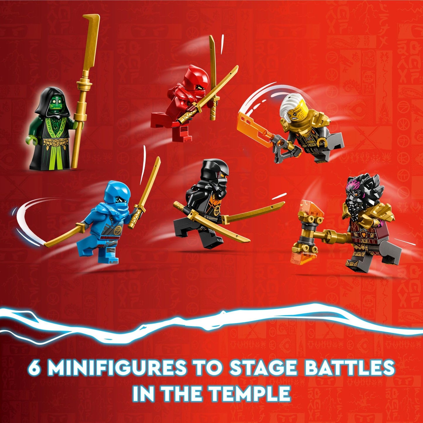 LEGO NINJAGO Temple of the Dragon Energy Cores 71795 | 1,029-Piece Ninja Temple Playset with 6 Minifigures