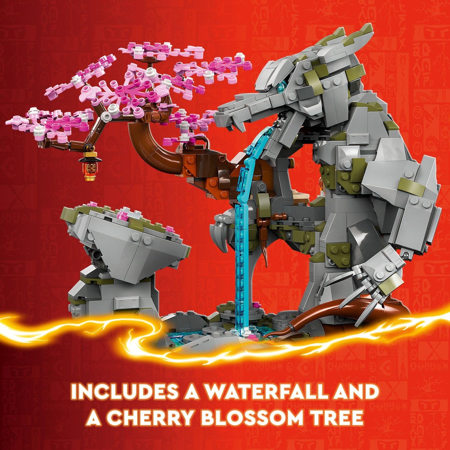 LEGO NINJAGO Dragon Stone Shrine (71819) – 1,212-Piece Ninja Display Set