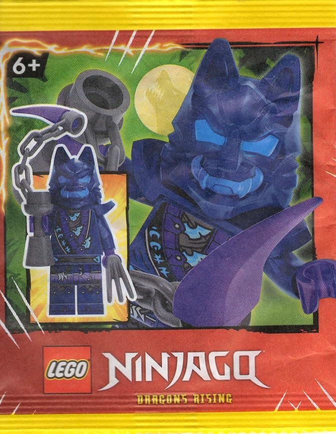 LEGO Ninjago Wolf Mask Warrior Minifigure with Claw and Weapon | Authentic LEGO Figure