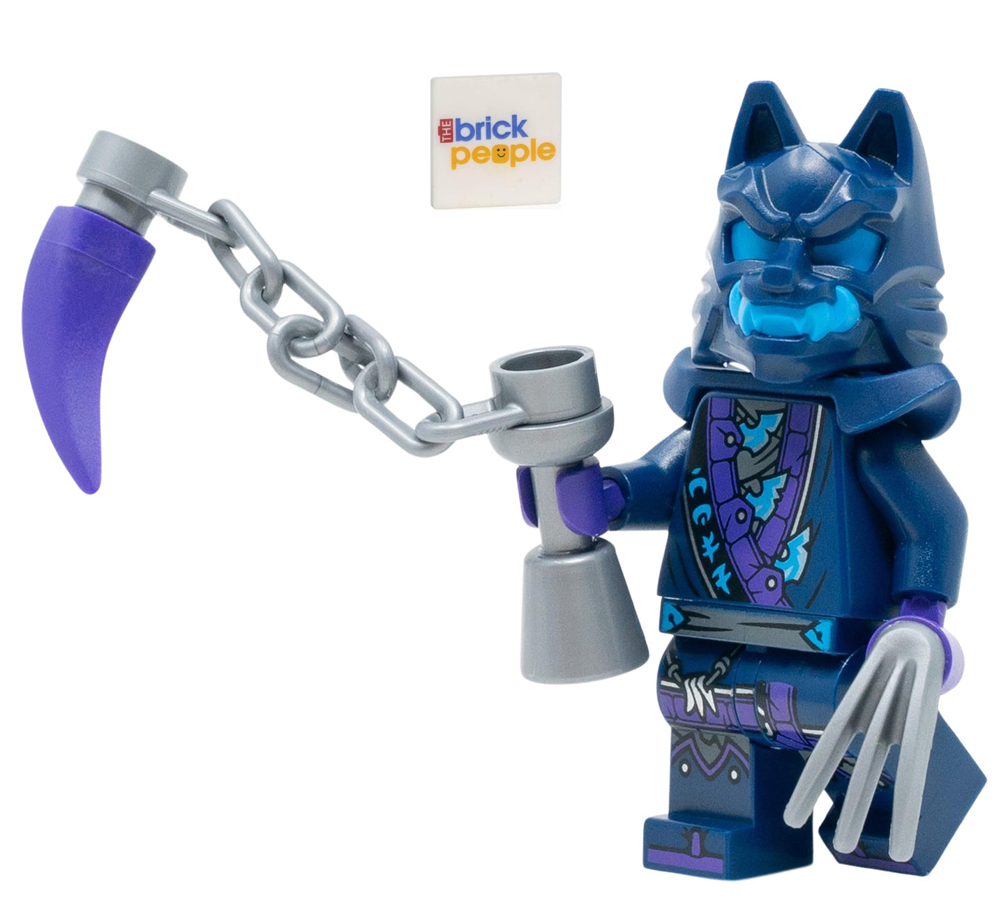 LEGO Ninjago Wolf Mask Warrior Minifigure with Claw and Weapon | Authentic LEGO Figure