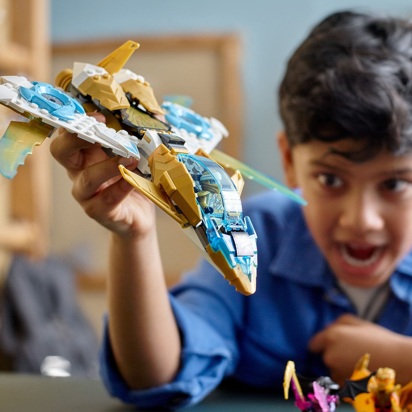 LEGO NINJAGO Zane's Golden Dragon Jet (71770) - 258-Piece Ninja Plane Set for Kids 7+