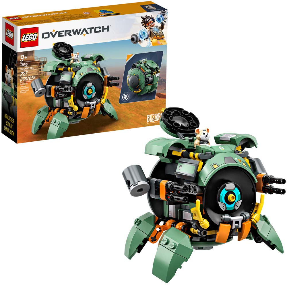 LEGO Overwatch Wrecking Ball 75976 Building Kit – Transforming Mech to Ball, 227 Pieces